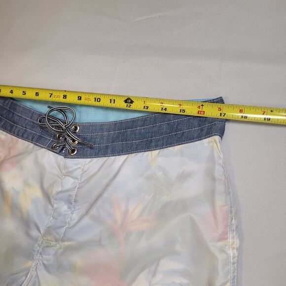 RARE Birdwell Beach Britches Board Shorts 34" Paradise Transparent Floral Lined - Picture 11 of 16